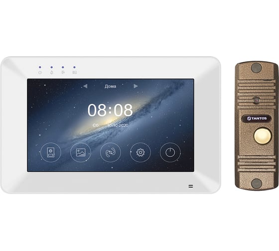 Изображение товара Комплект домофон Rocky HD Wi-Fi и вызывная панель Corban HD Tantos Rosa HD Wi-Fi Kit 00-00305912