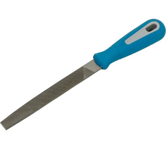 Изображение товара Плоский тупоносый напильник, пластмассовая рукоятка, 150мм, №2 РемоКолор 40-1-208