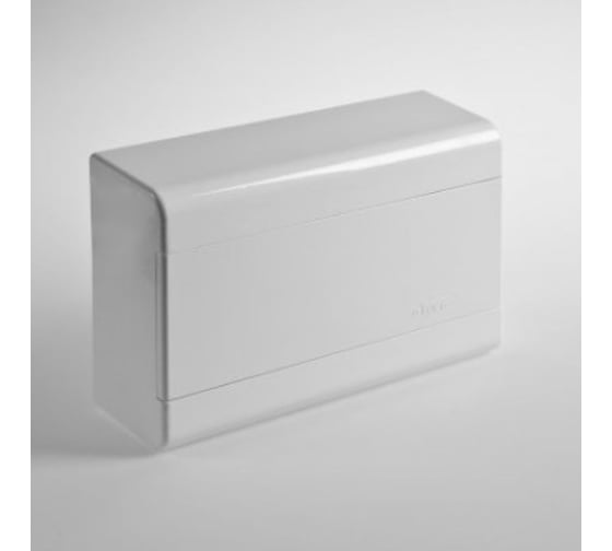 Изображение товара Щиток открытой проводки Рувинил Тусо на 12 модулей с дверцей 280x190x93 мм непрозрачная дверца 68012Б