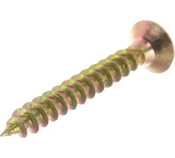 Изображение товара Универсальные шурупы для дерева, ДСП, ДВП Зубр желтопассивированные, PZ, 6,0x45мм, ТФ0, 2500 штук 4-300390-60-045