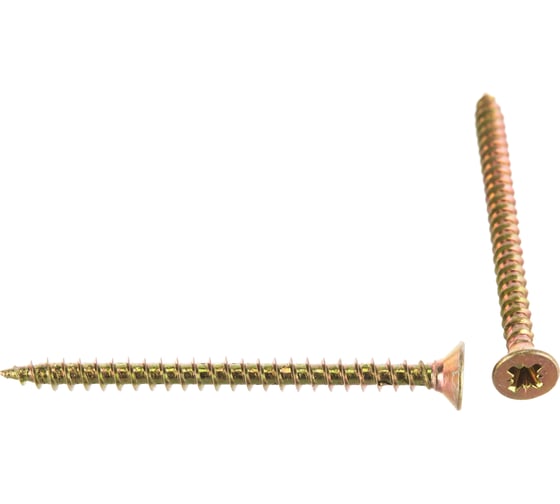 Изображение товара Универсальные шурупы для дерева, ДСП, ДВП Зубр желтопассивированные, PZ, 3,0x40мм, ТФ1, 500 штук 4-300391-30-040