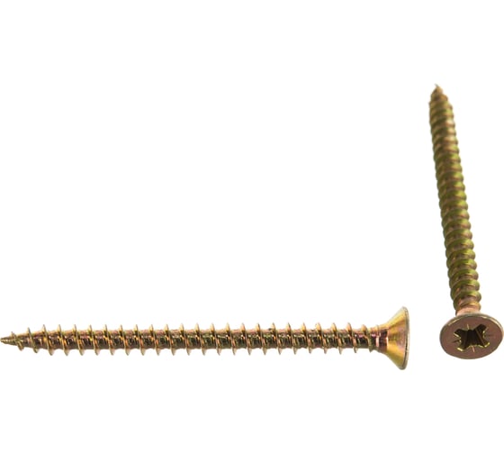 Изображение товара Универсальные шурупы для дерева, ДСП, ДВП Зубр желтопассивированные, PZ, 4,0x50мм, ТФ1, 220 штук 4-300391-40-050