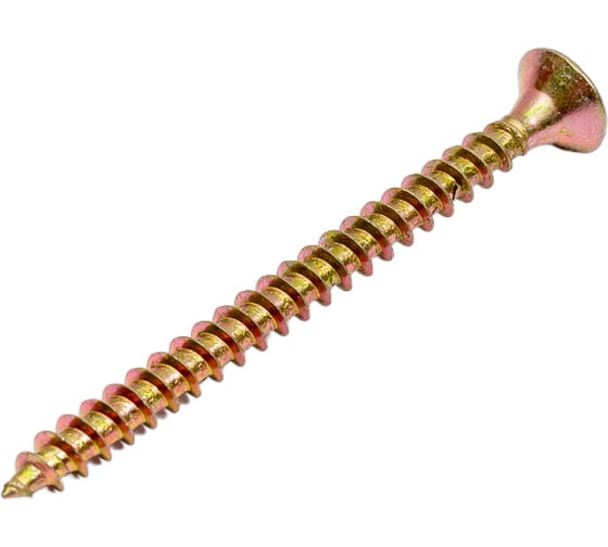 Изображение товара Универсальные шурупы для дерева, ДСП, ДВП Зубр желтопассивированные, PZ, 5,0x60мм, ТФ1, 140 штук 4-300391-50-060