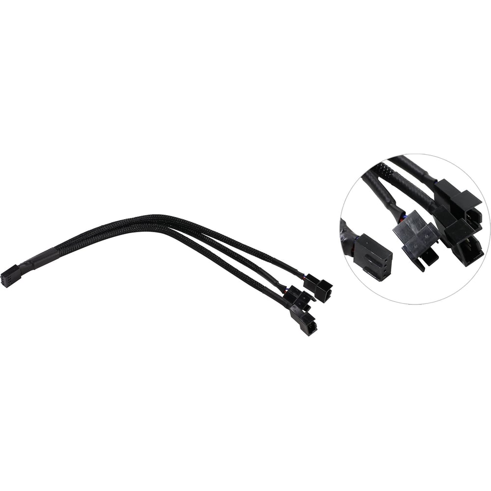 Изображение товара Разветвитель питания Pro Legend 4pin to 3x4pin 20 см PL1466