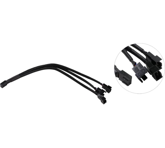 Изображение товара Разветвитель питания для вентилятора Pro Legend 4pin to 3x4pin, 20 см PL1466