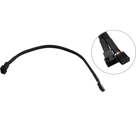 Изображение товара Удлинительный кабель для вентиляторов Pro Legend 3pin / 4pin, 23 см PL1464