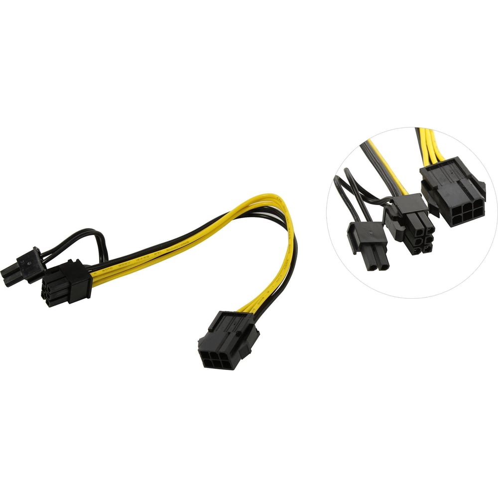 Изображение товара Кабель-переходник питания для видеокарт Pro Legend 6pin - 6/8pin 18 см PL1478