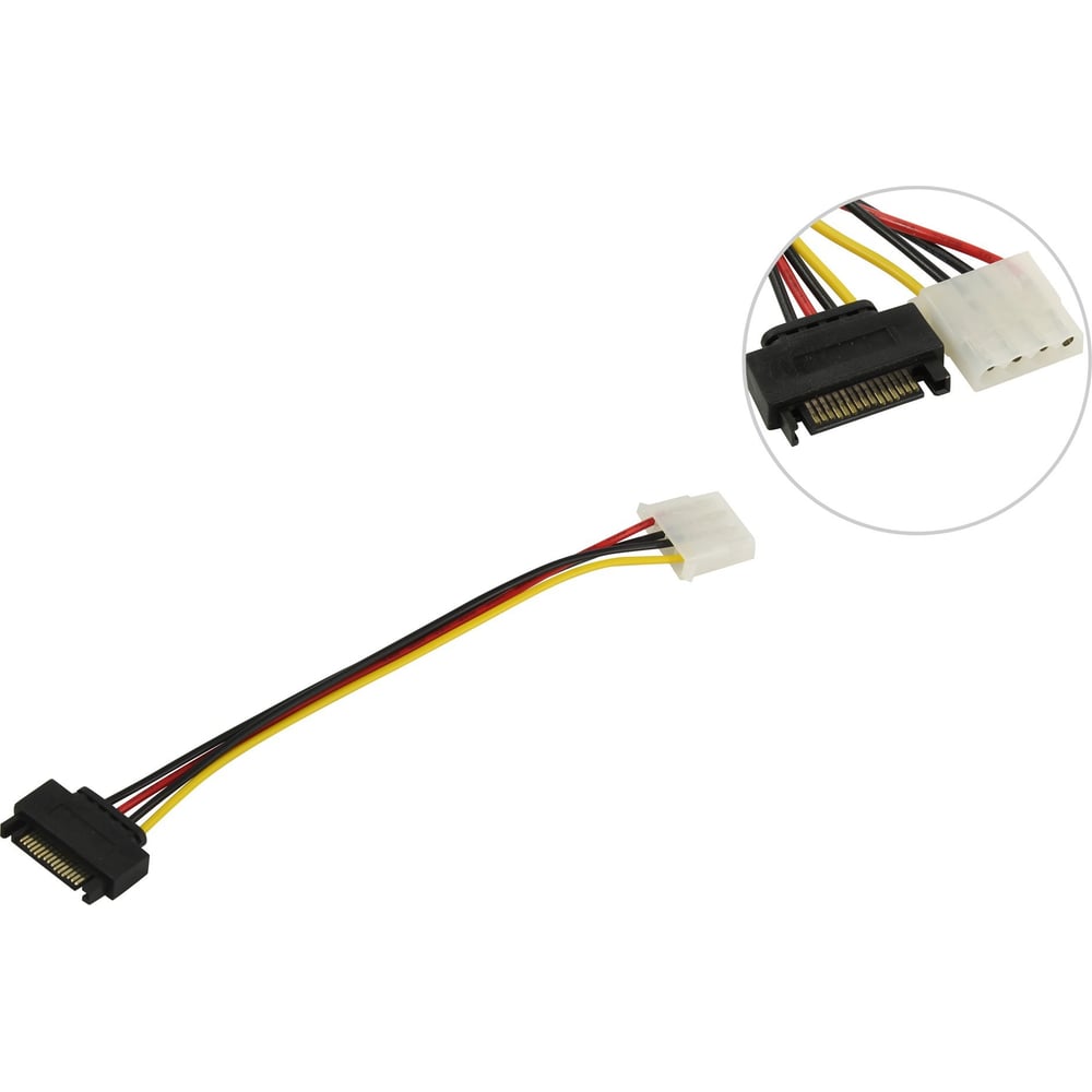 Изображение товара Переходник питания Pro Legend 1SATA M to 1big Molex, 20 см PL1457 Изображение товара Переходник питания Pro Legend 1SATA M to 1big Molex, 20 см PL1457
