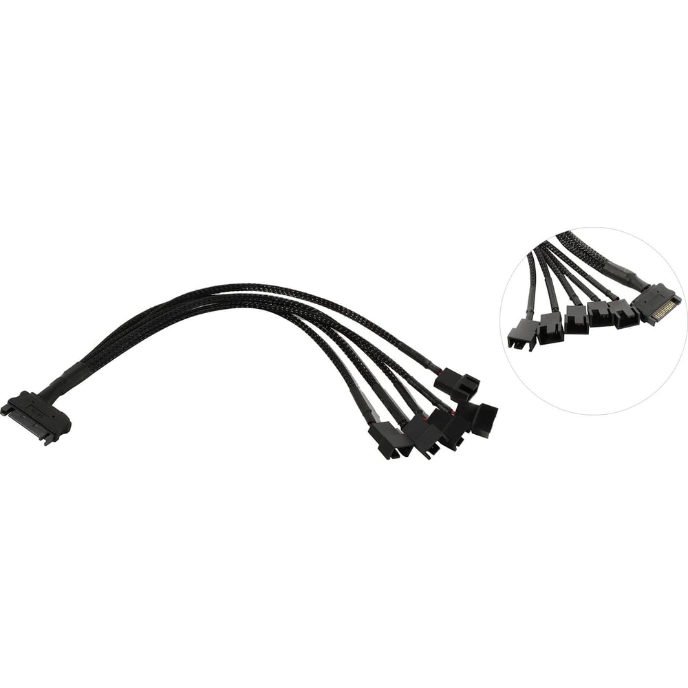 Переходник питания для вентиляторов Pro Legend 1SATA- 5x4pin, 20 см PL1472