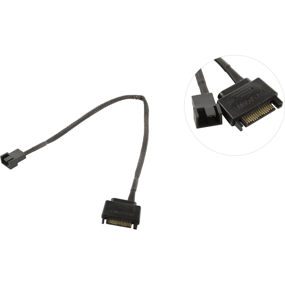 Изображение товара Переходник питания для вентиляторов Pro Legend 1SATA- 4pin, 30 см PL1468