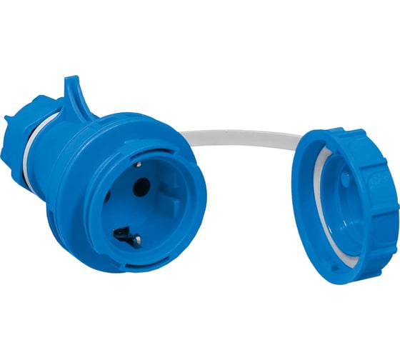Изображение товара Кабельная переносная розетка TP Electric синий 16a/240в/2p+e/ip68 3101-370-0900