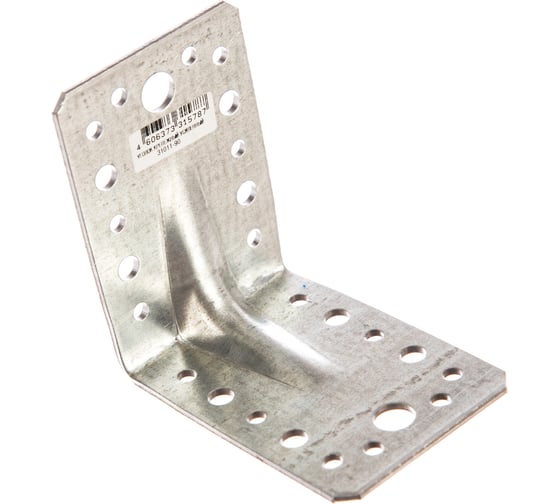 Изображение товара Крепежный усиленный уголок ЗУБР УКУ-2.5 65х90х90 х 2.5мм 31011-90