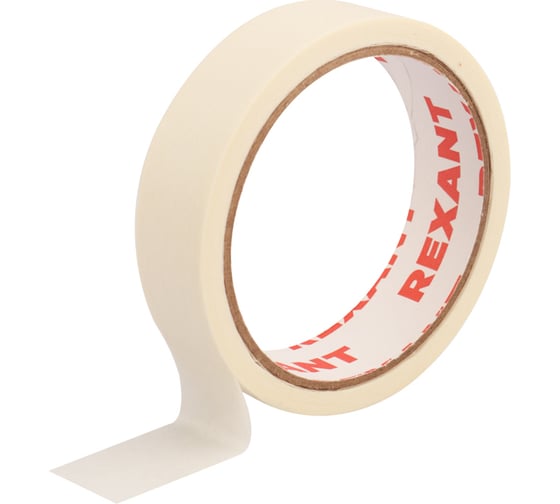 Изображение товара Малярная лента (крепп) REXANT 25 мм, рулон 20 м 09-4422