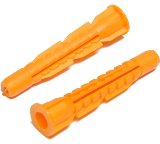 Изображение товара Универсальный дюбель ТУНДРА с бортом, полипропиленовый, 8x52 мм, 500 шт. 9501156