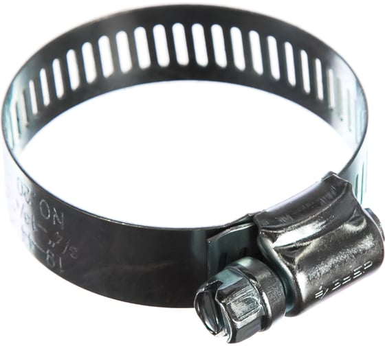 Изображение товара Стальные хомуты Зубр МАСТЕР с просечной лентой ПЛ-12,7, 19-44мм, 100шт 37805-019-44-100