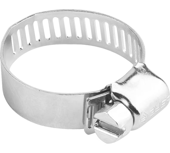 Изображение товара Хомуты Зубр ЭКСПЕРТ из нержавеющей стали с просечной лентой ПЛ-12,7, 32-51мм, 100шт 37815-032-51-100