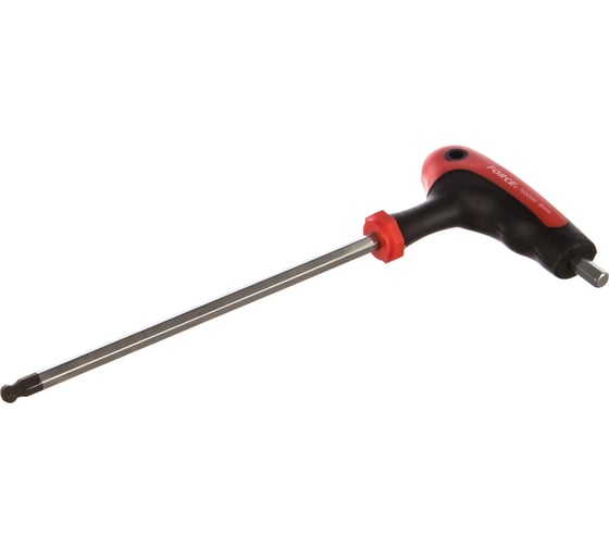 Изображение товара Ключ FORCE Г-образный шестигранный с шариком S=6мм и рукояткой 76506G