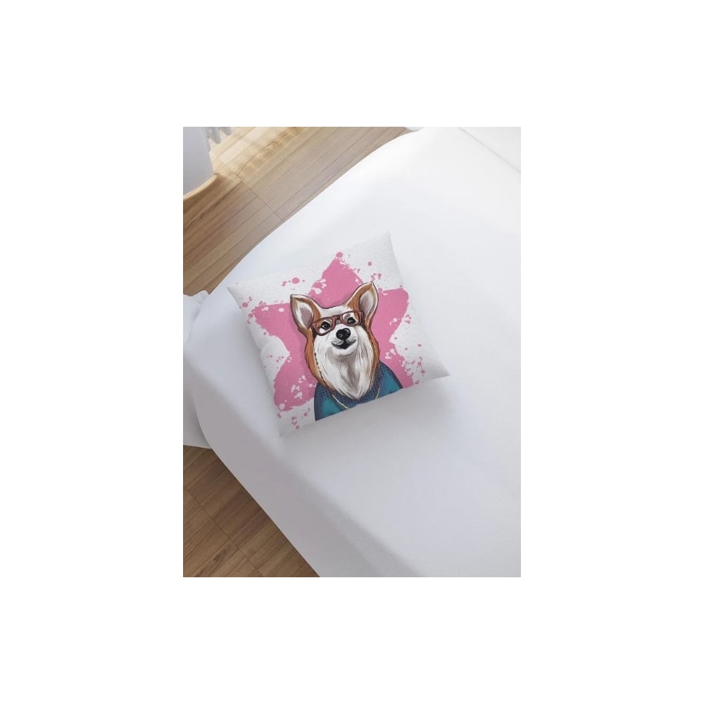 Изображение товара Декоративная наволочка JoyArty с корги, 45x45 см