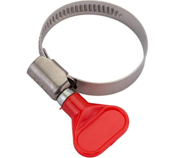 Изображение товара Хомуты Зубр ЭКСПЕРТ Бабочка из нержавеющей стали с накатной лентой НЛ-9, 25-40мм, 100шт 37835-25-40-100