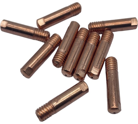 Изображение товара Токоподводящий наконечник М6, 6х25 мм, 1.2 мм, E-Cu, 10 шт EUROSTAR 01М60625Ф1.2М