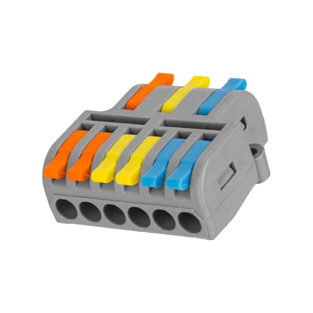 Изображение товара Разветвительная клемма TDM ELECTRIC СКР-436 4 мм2, серый цвет, монтаж на стену