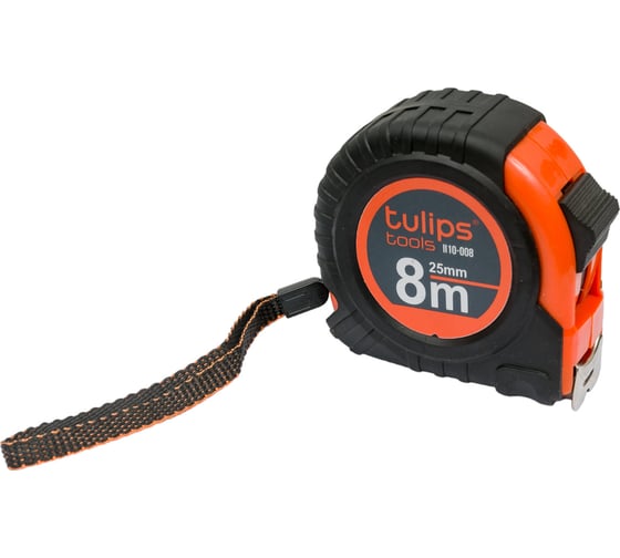 Изображение товара Рулетка с фиксатором 8м/25 мм Tulips tools II10-008