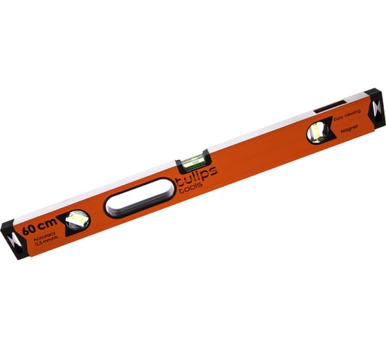 Изображение товара Уровень 60 см 3 глазка рукоятки Tulips tools II13-722