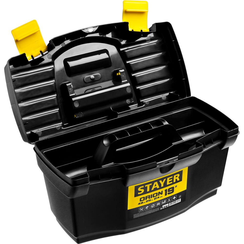 Пластиковый ящик для инструмента STAYER ящик для инструмента stayer 2 38011 18 z01