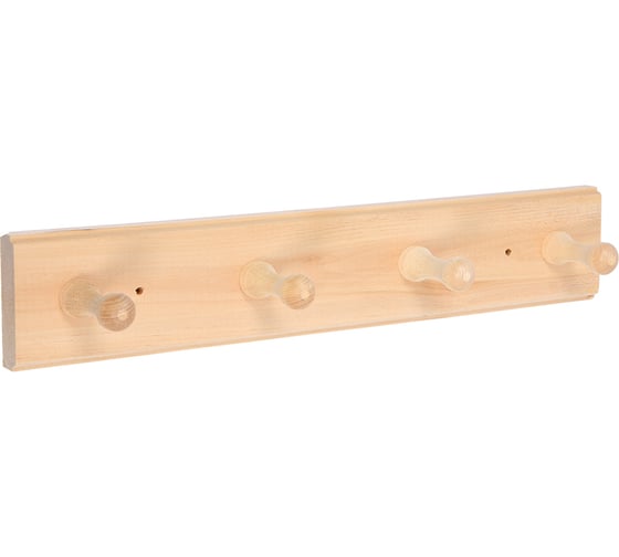 Изображение товара Вешалка 4-х рожковая Банные штучки, липа, 40х7см 32136