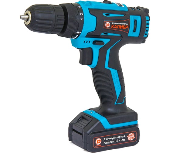 Изображение товара Аккумуляторная дрель-шуруповерт Калибр ДА-12-2А+ 00000071064