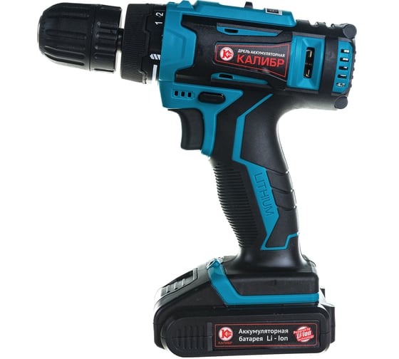 Изображение товара Аккумуляторная дрель-шуруповерт Калибр ДА -18-2А+ 00000071066