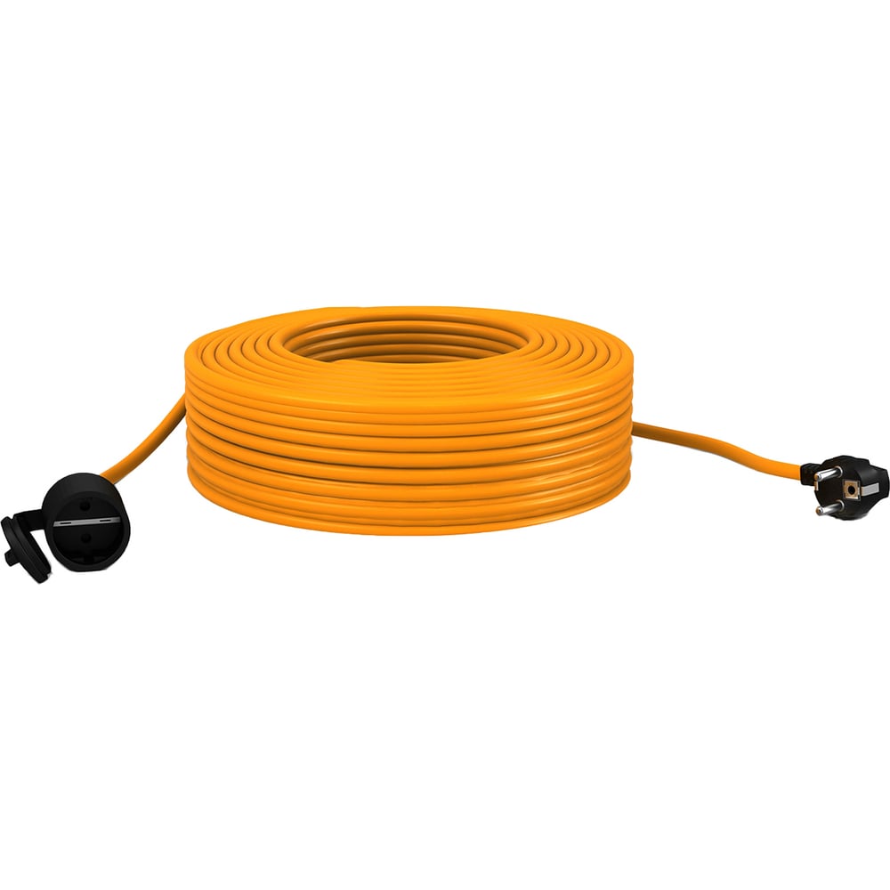 Шнур-удлинитель Партнер-электро удлинитель шнур садовый 1 розетка без заземления 2х1 мм 10 м оранжевый