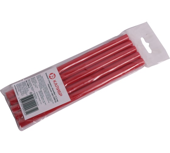 Изображение товара Стержень клеевой Красный (5 шт; 11.2 мм; 200 мм) Калибр 00000071038