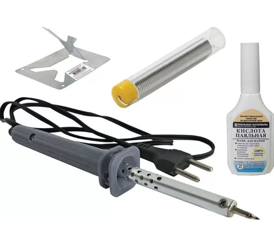 Изображение товара Паяльник Pro Legend 40вт, конус, подставка, флюс 20мл., PL4300