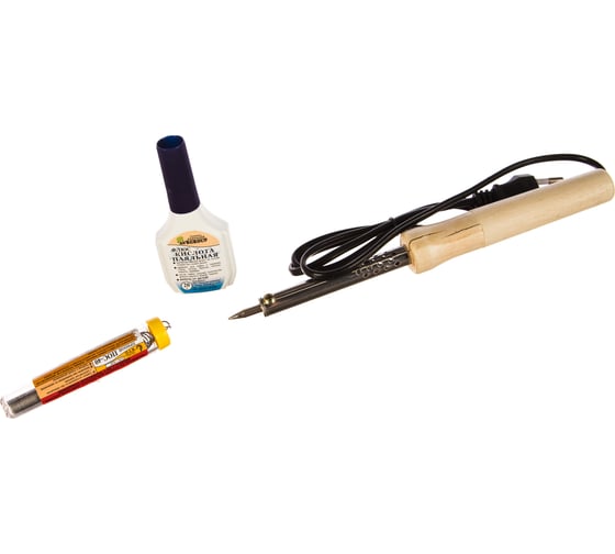 Изображение товара Паяльник Pro Legend 60Вт "конус", флюс 20мл., PL4301