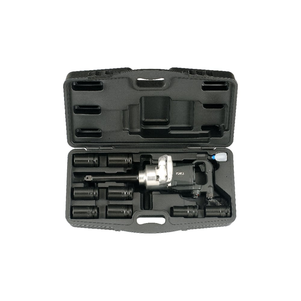 Изображение товара Пневмогайковерт FORCE 8091D с набором головок 27-41 мм