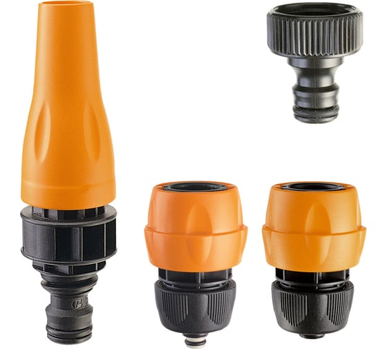 Изображение товара Набор для шланга (2 соединителя 1/2-5/8 ", переходник 3/4", наконечник 1/2''- 5/8'') GF 5422 в бл 213