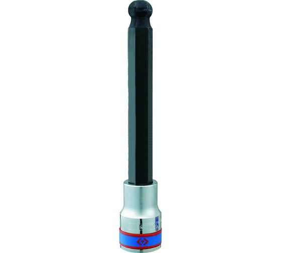 Изображение товара Насадка торцевая 1/2", HEX10, 140 мм, с шаровым окончанием KING TONY 40D010