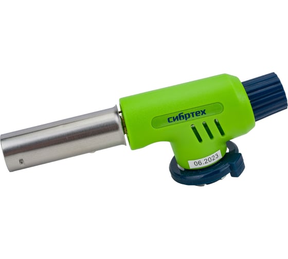 Изображение товара Газовая горелка на бутановый баллон, пьезоподжиг СИБРТЕХ 91420