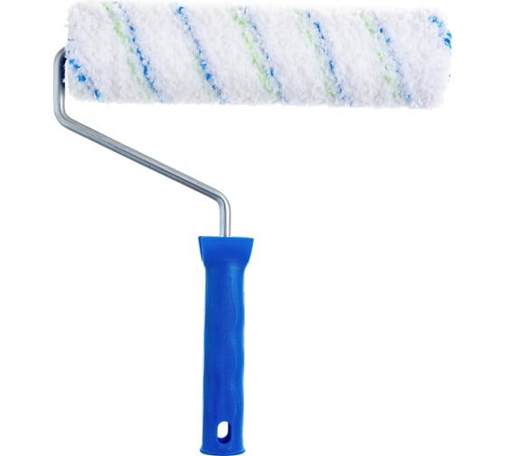 Изображение товара Валик 250 мм, ворс 12 мм, D - 48 мм, D ручки - 8 мм СИБРТЕХ Водные краски 80137