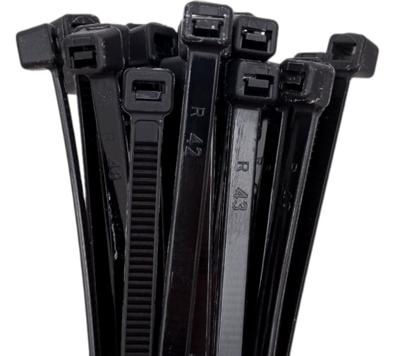 Изображение товара Нейлоновая стяжка MGF 4,6х250 черная (1уп.-100шт.) 1-202-9-2-46-250