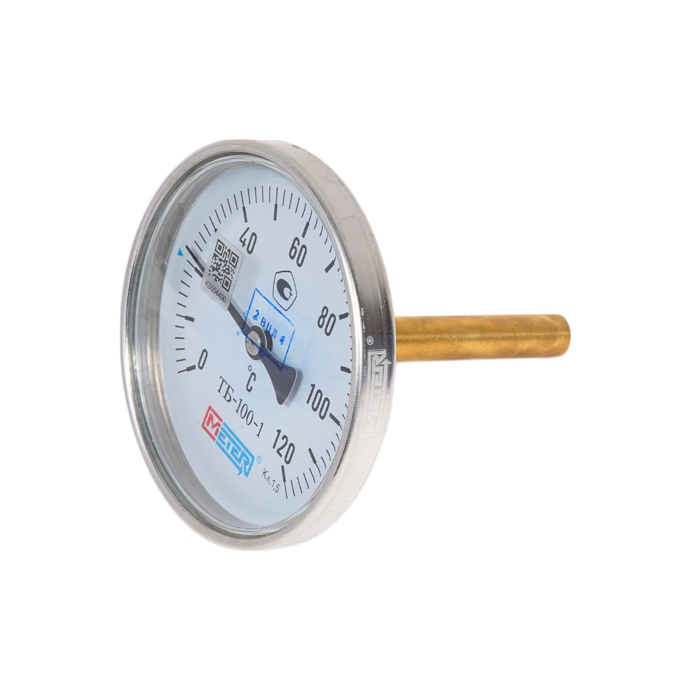 Изображение товара Термометр МЕТЕР ТБ-100-1 для измерения температуры от 0 до +120 градусов Цельсия