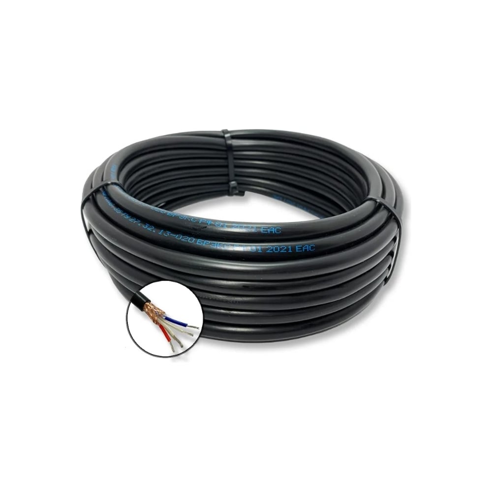 Изображение товара Кабель монтажный ПРОВОДНИК МКЭШ 4x0.75 мм2 100м OZ115626L100