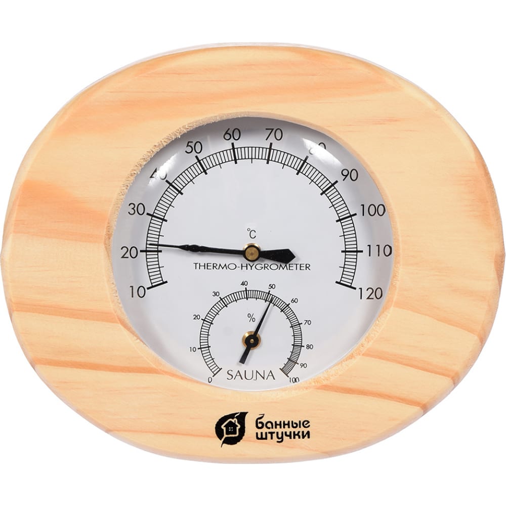 Термометр Банные штучки термометр комнатный пластик деревянный полукруглый блистер с1102