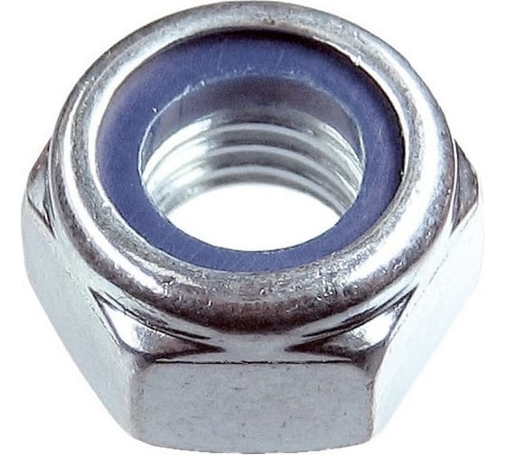 Изображение товара Гайка шестигранная со стопорным кольцом ВИРТУОЗ М8мм din985, нержавеющая сталь а2 - 4шт 50162