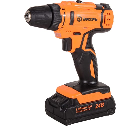 Изображение товара Аккумуляторная дрель-шуруповерт Вихрь ДА-24Л-2к 72/14/18