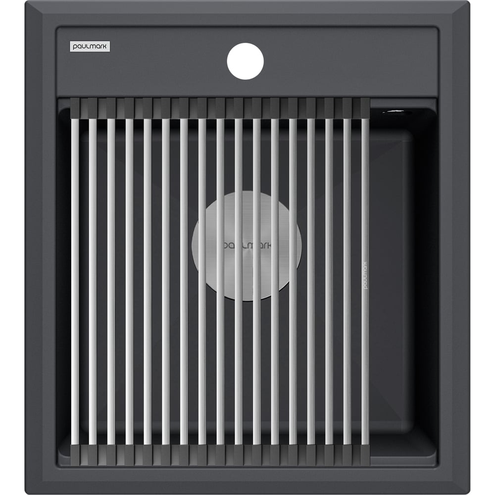 Изображение товара Гранитная кухня мойка Paulmark STEPIA 45 антрацит 460x510 мм