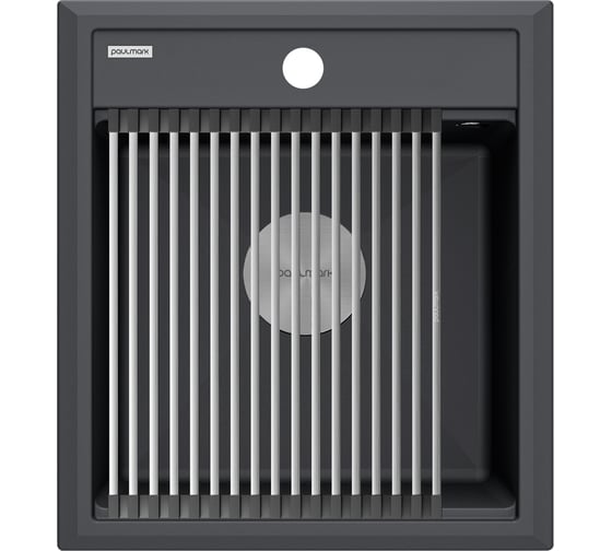 Изображение товара Гранитная мойка Paulmark STEPIA 45 антрацит, 460x510 PM114651-AN