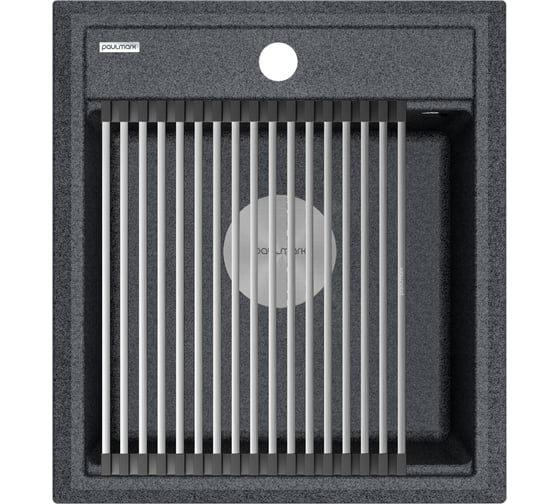 Изображение товара Гранитная мойка Paulmark STEPIA 45 графит, 460x510 PM114651-DG
