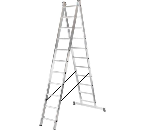 Изображение товара Алюминиевая двухсекционная лестница Вихрь ЛА 2х11 73/5/1/27